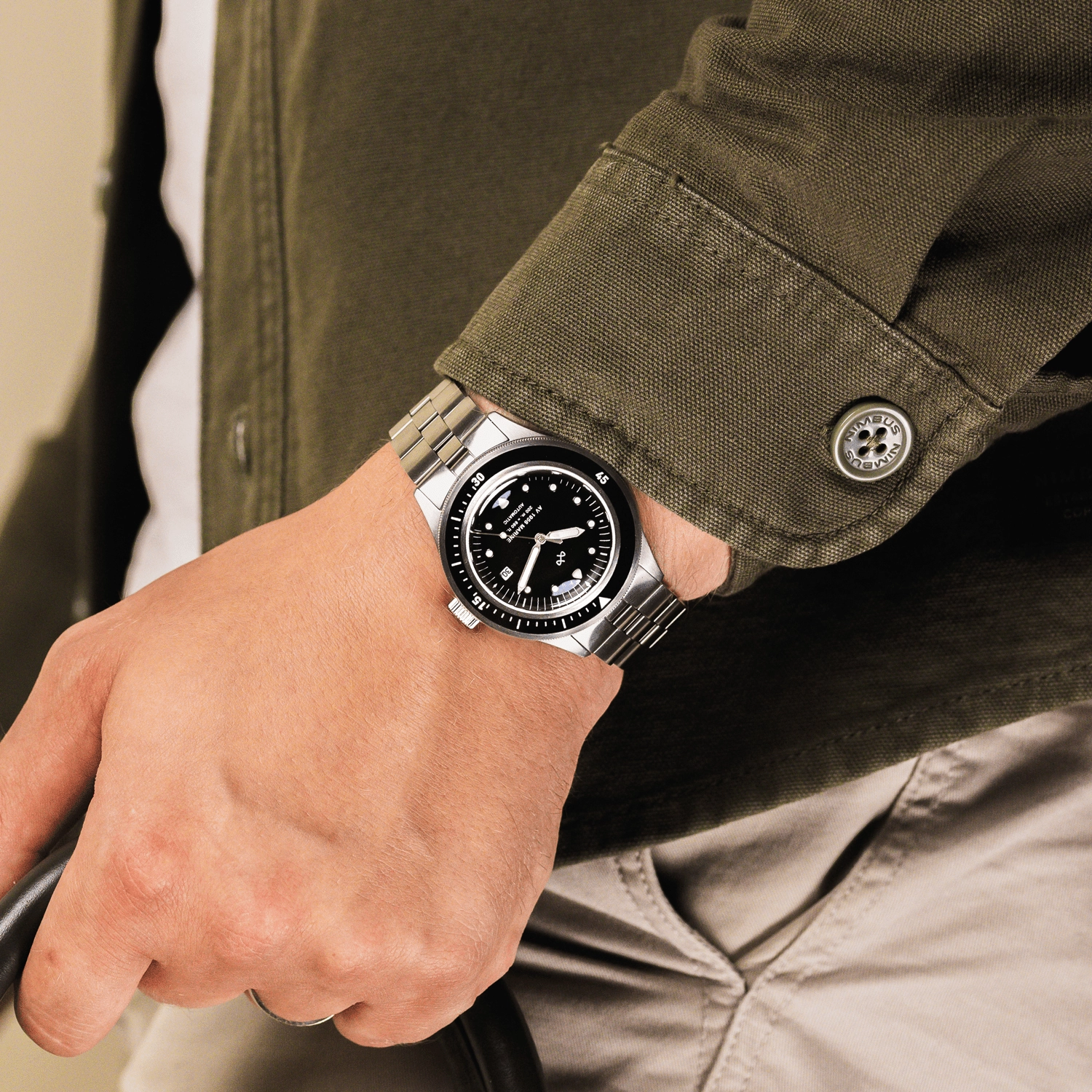 1956 Marine Automatic. Steel / Black