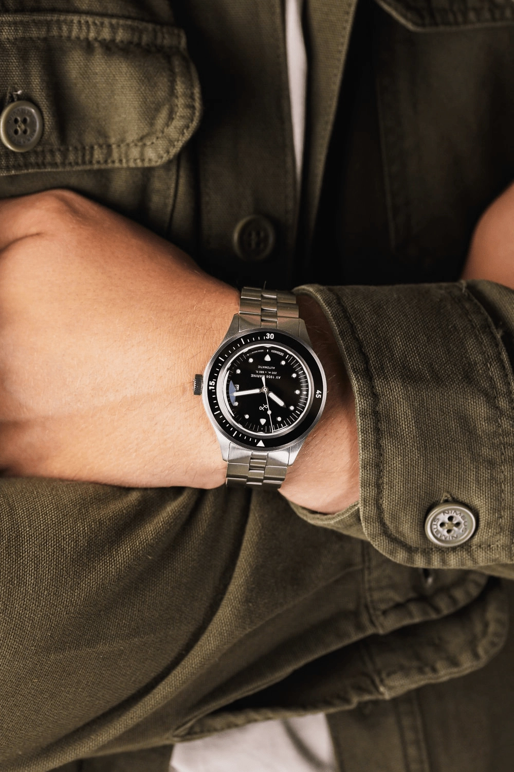 1956 Marine Automatic. Steel / Black