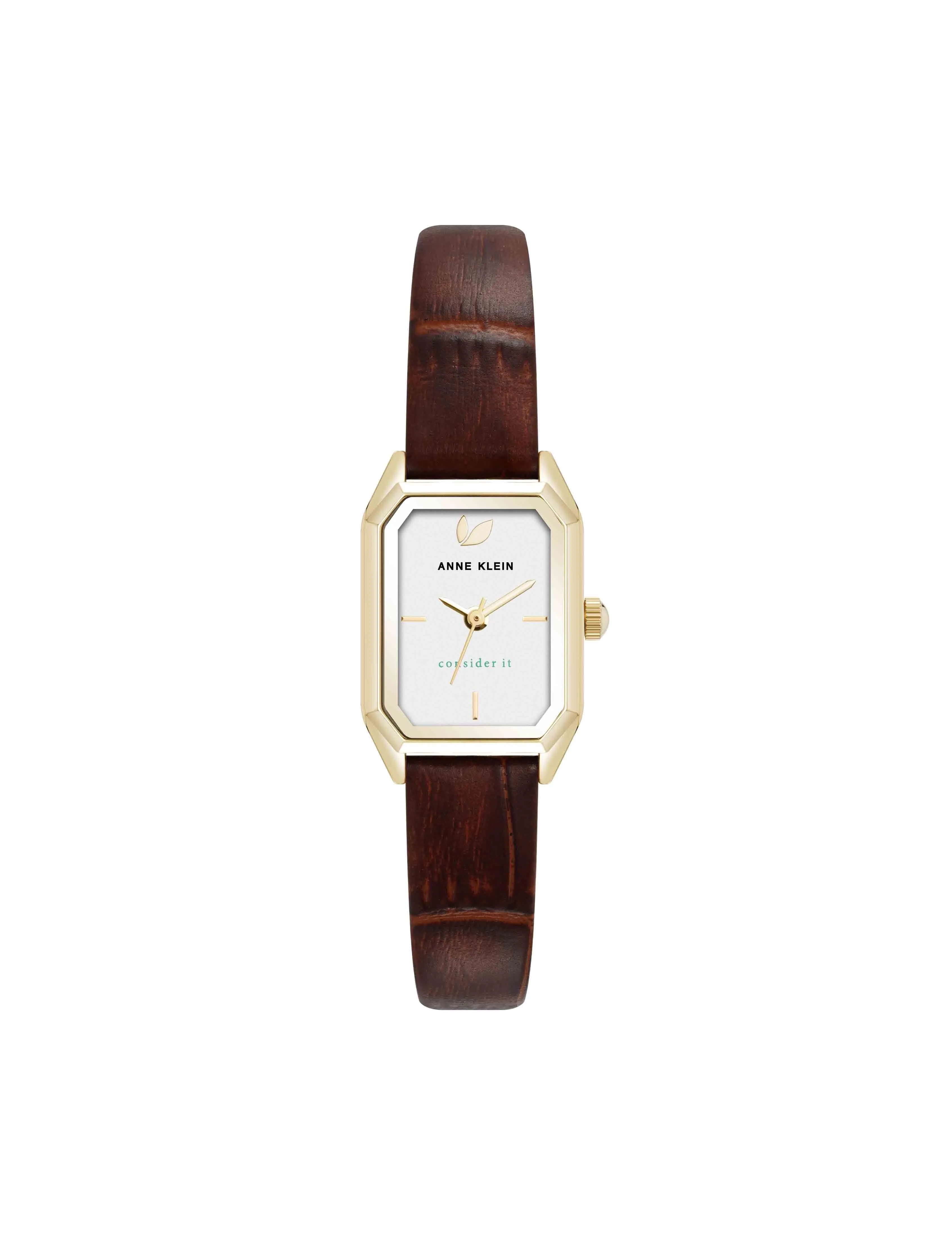 Consider It Octagonal Leather Band Watch