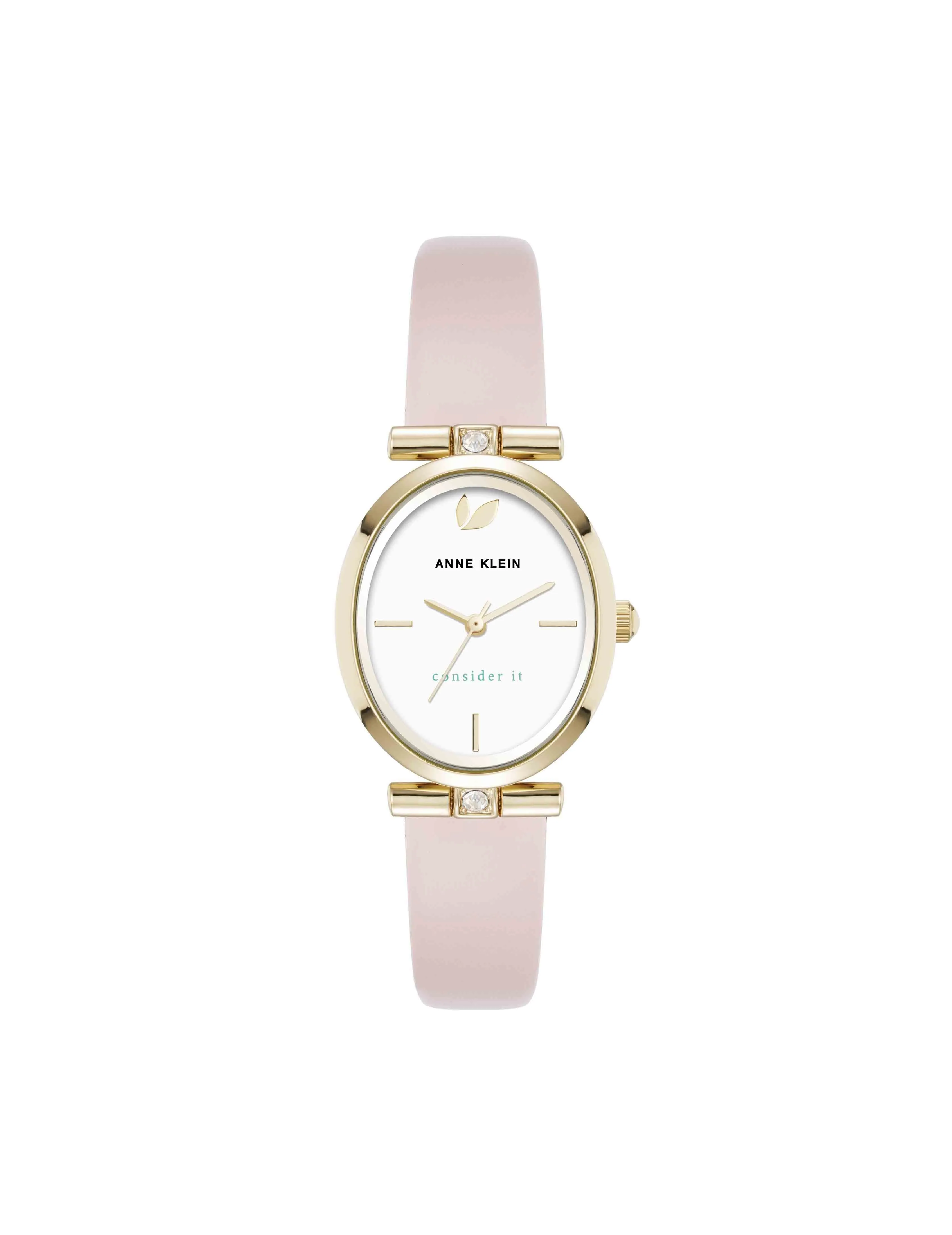 Consider It Oval Case Leather Watch