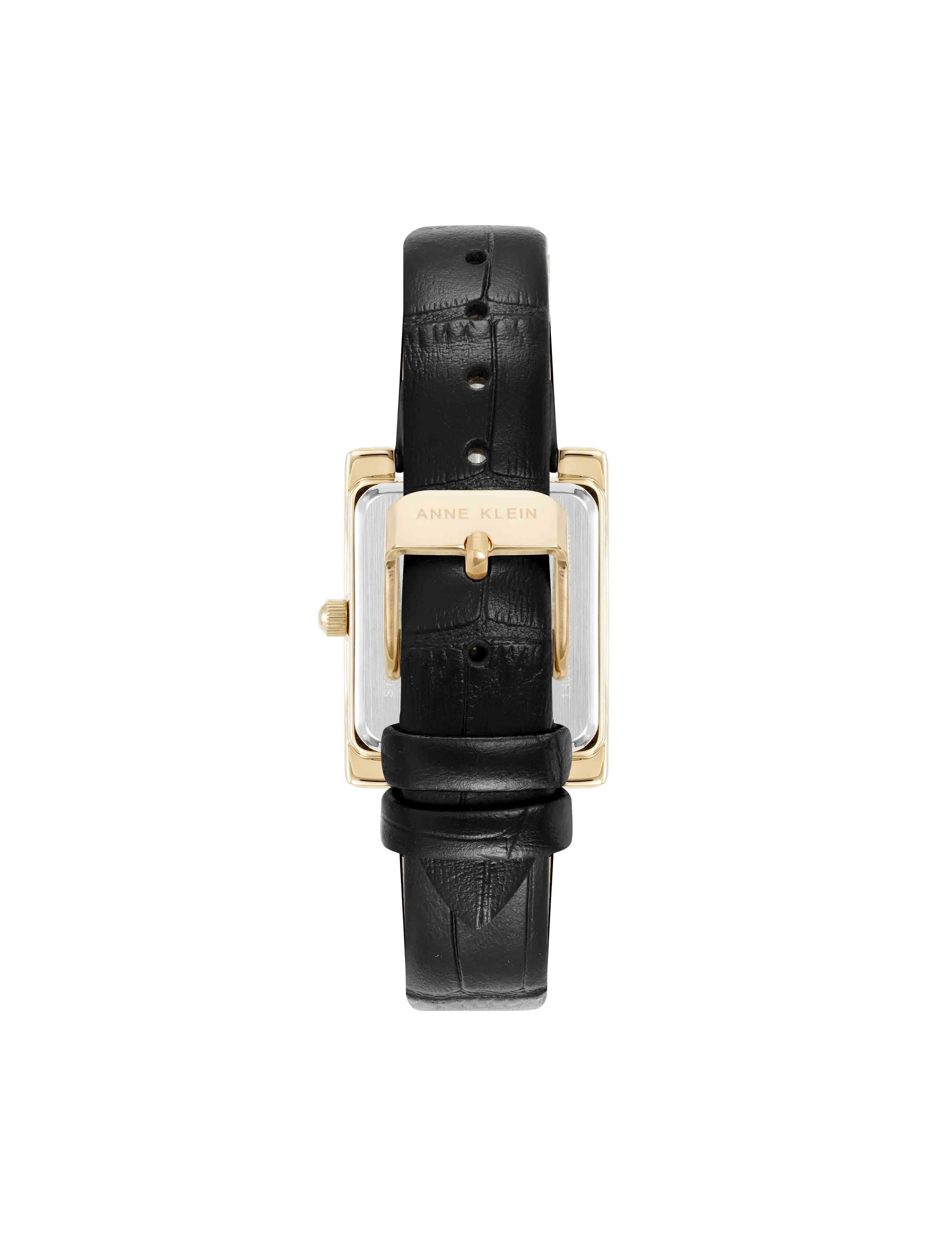 Consider It Rectangular Leather Band Watch