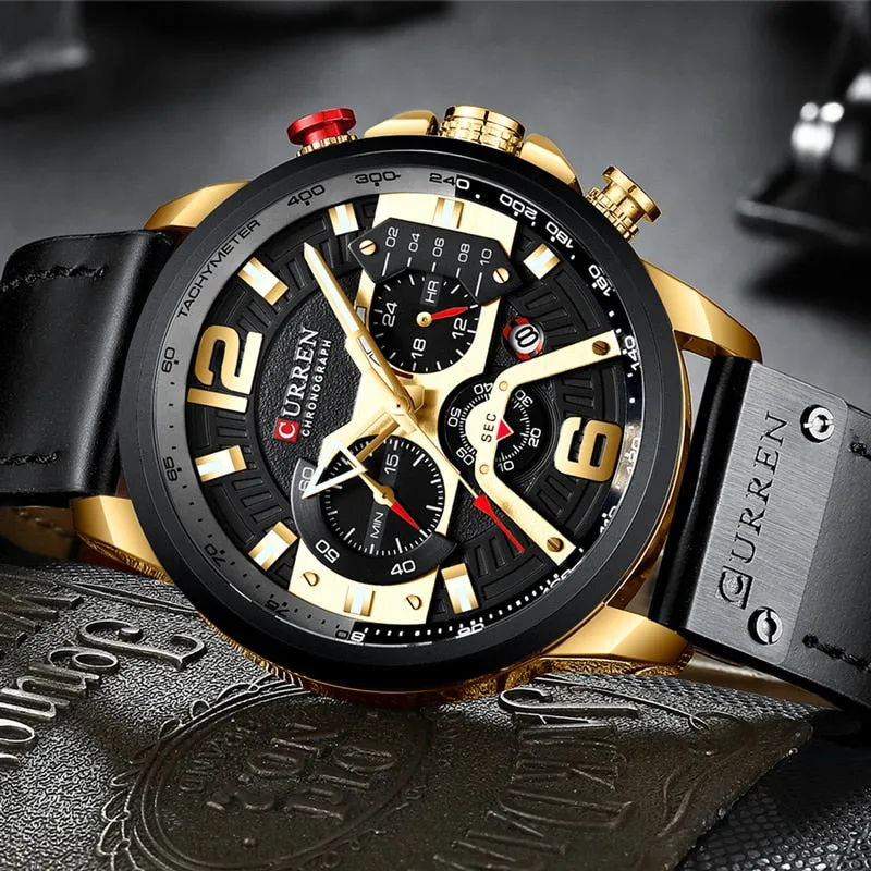 Curren Men's Sports Military Chronograph Watch (Dial 4.8cm) - CUR208
