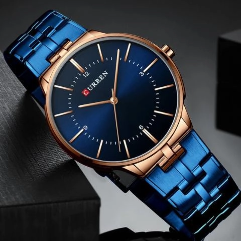 Curren Blue Fashion Watch (Dial 4.2cm) - CUR189