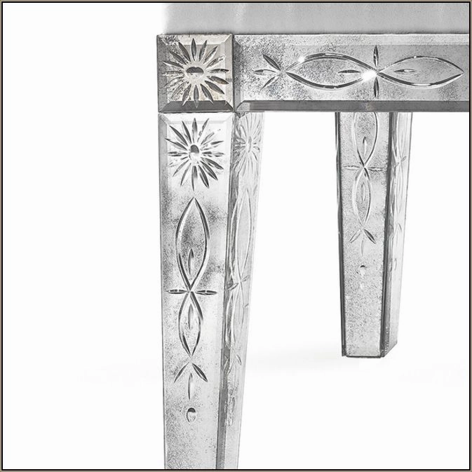 Elegant Engraved Venetian Mirror Chair