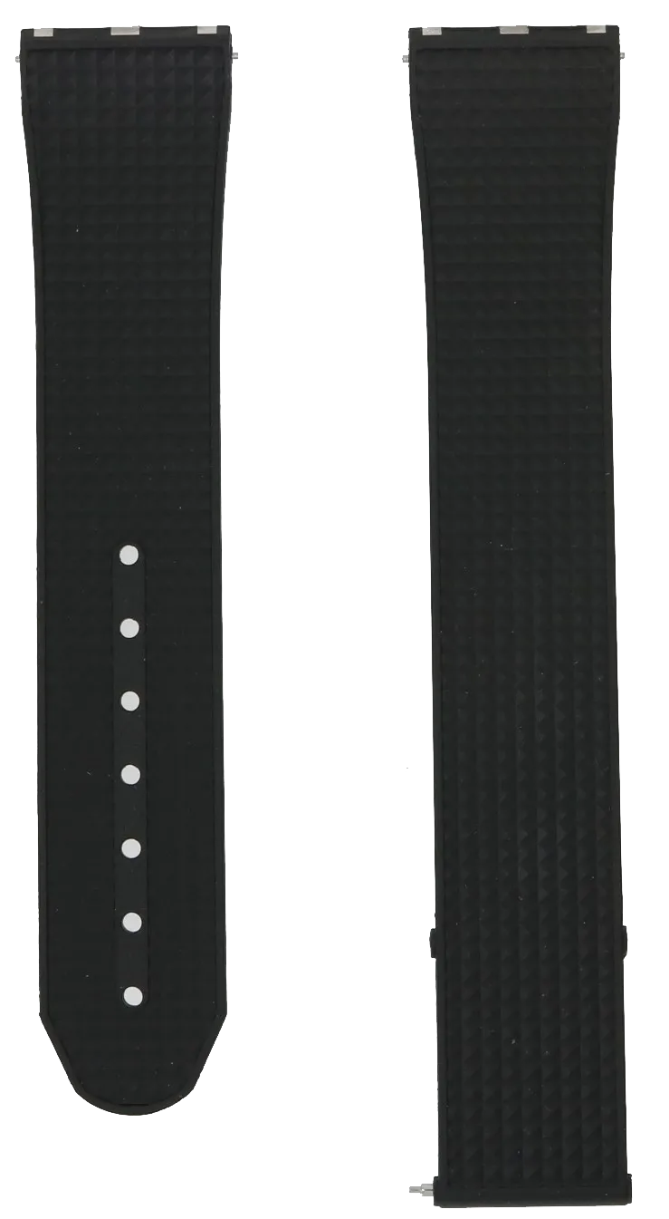 Formex Reef Deployant Black Rubber Strap 22mm