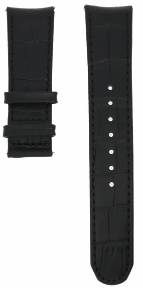 Formex Essence Butterfly Black Leather Strap Croco 22mm