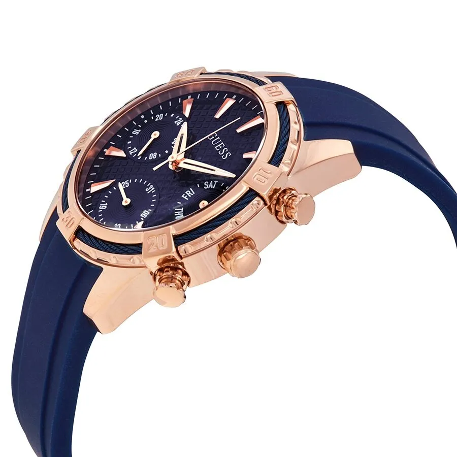 Guess Catalina Quartz Blue Dial Blue Silicone Ladies Watch W0562L3