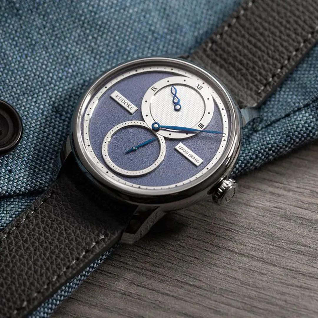 Le Régulateur Louis Erard x Kudoke Light Blue