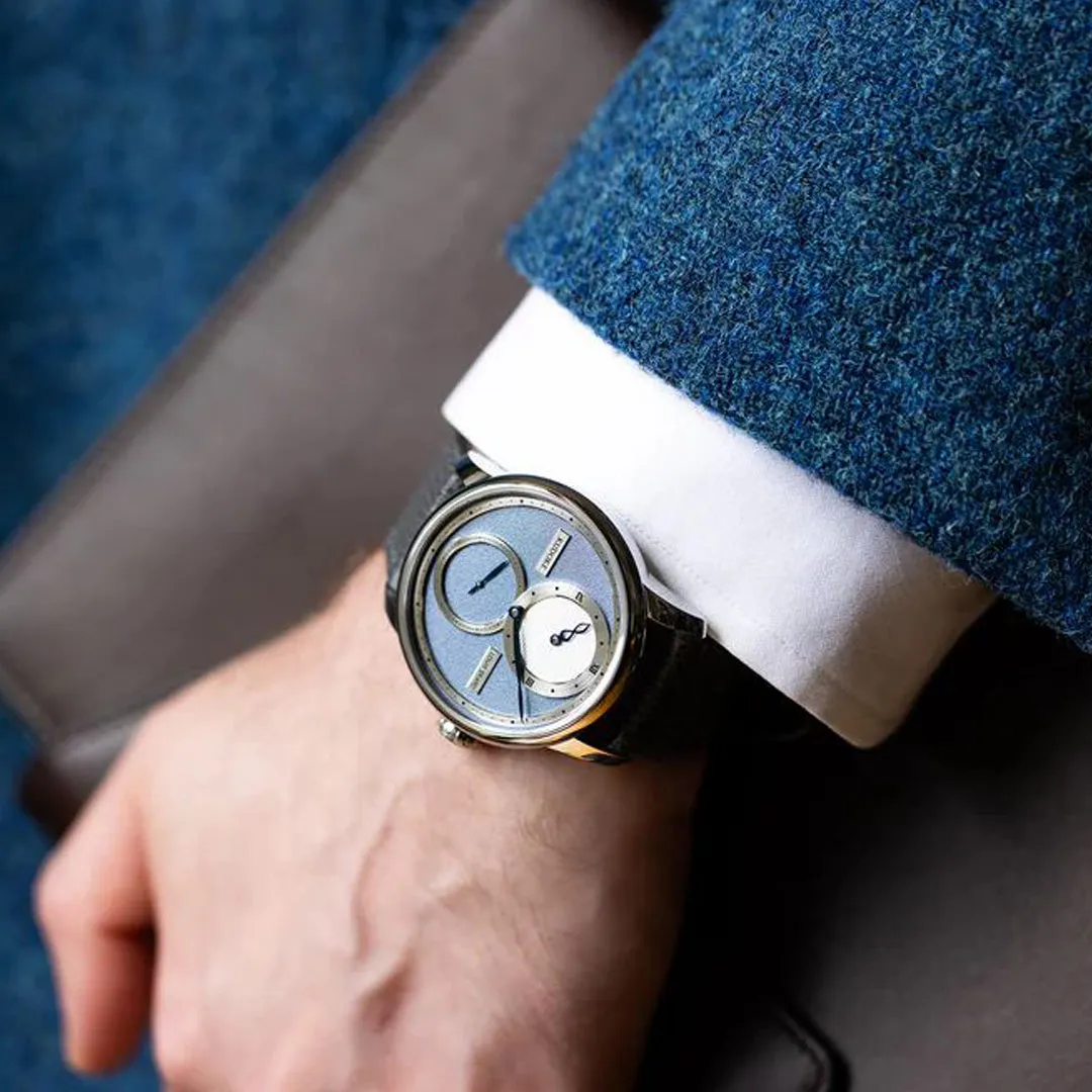Le Régulateur Louis Erard x Kudoke Light Blue