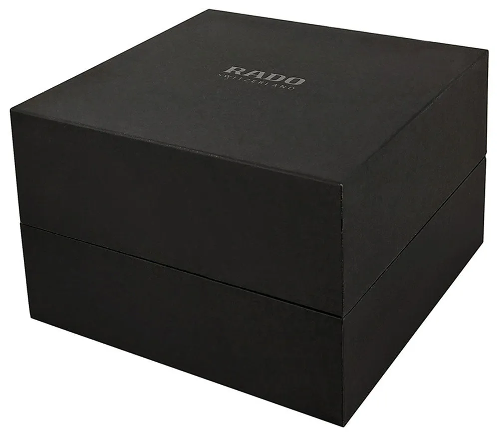 Limited Edition Rado DiaMaster RHW1 XXL Bronze Colored Ultra-Light High-Tech Ceramic Black Leather Black Dial Manual-Winding Mens Watch R14586155