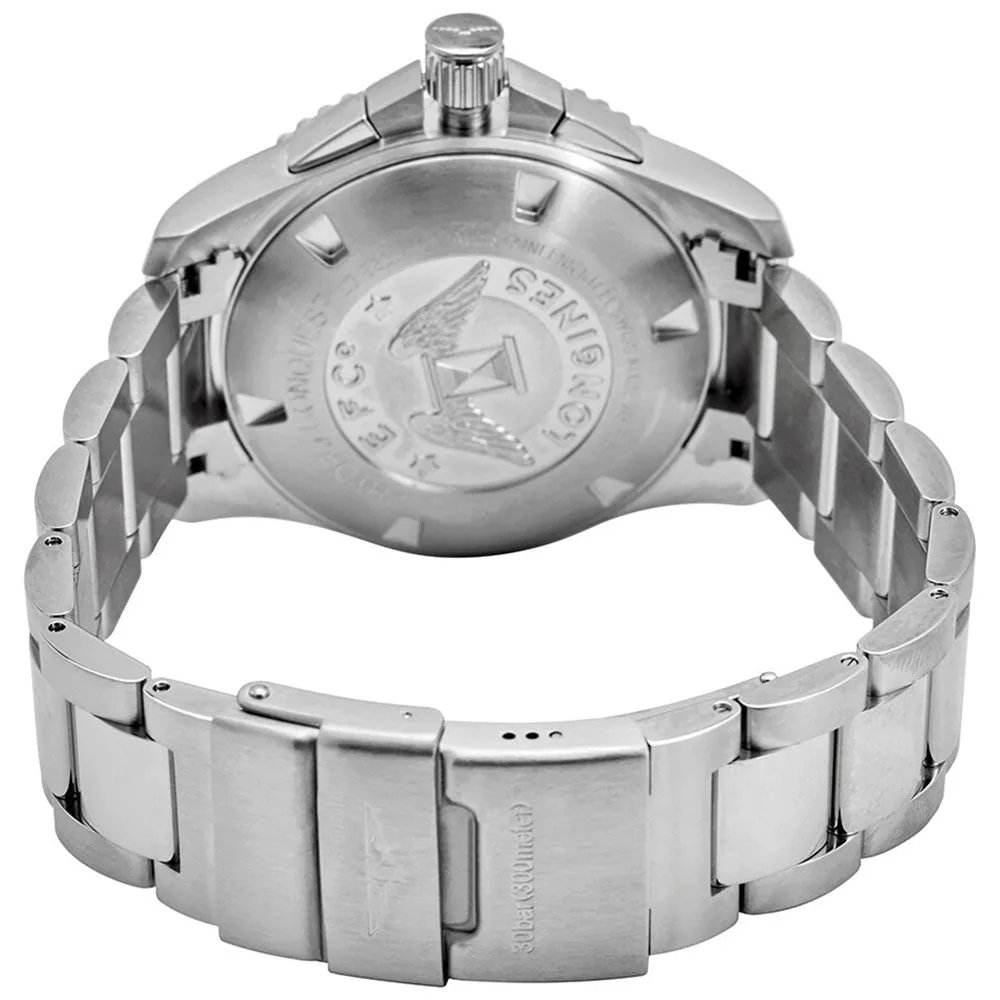 Longines HydroConquest Automatic Chronograph Stainless Steel Blue Dial Date Divers Mens Watch L3.883.4.96.6