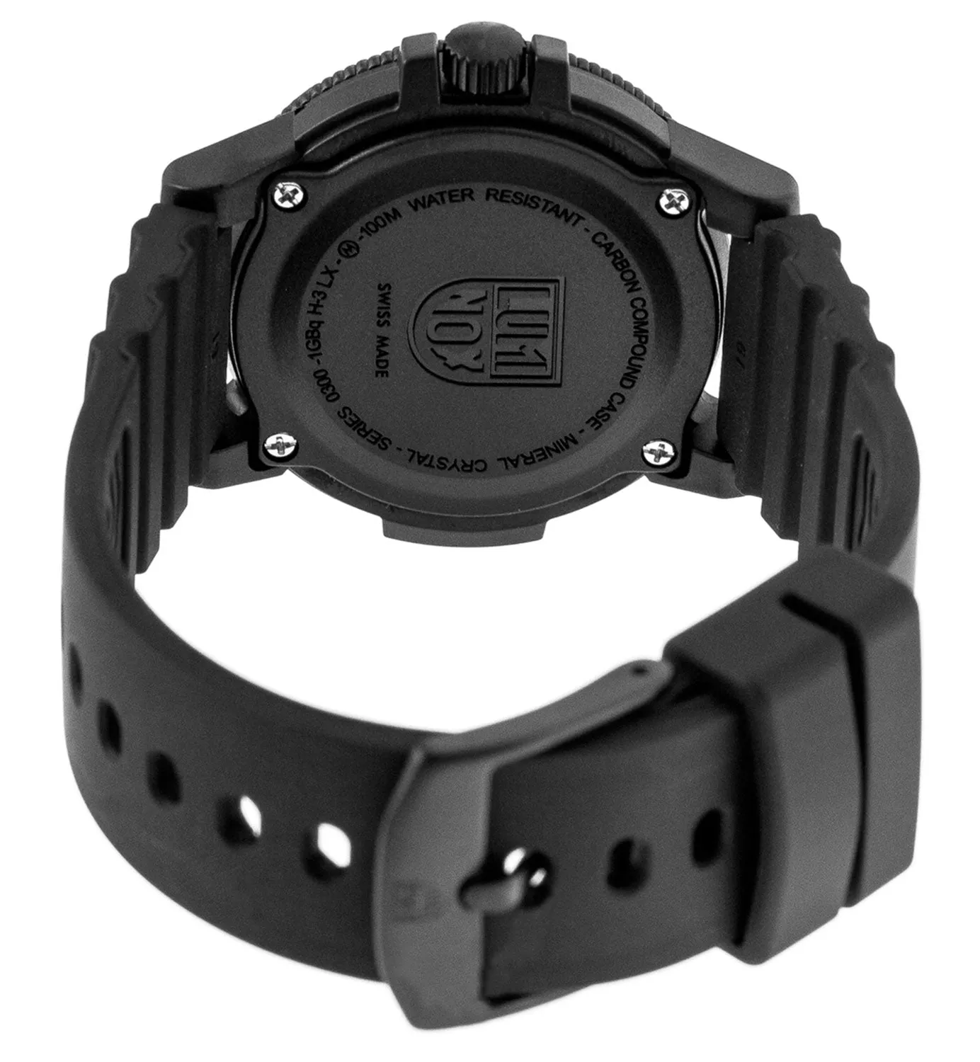 Luminox Sea Turtle CARBONOX Black Rubber Strap Black Dial Date Quartz Mens Watch XS.0301.BO.L