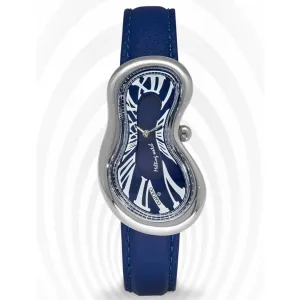 Melting Watch Silver Blue