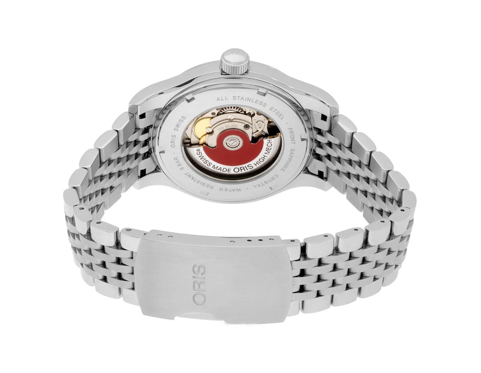 Oris Classic Date Stainless Steel Silver Dial Automatic Mens Watch 733-7594-4031MB