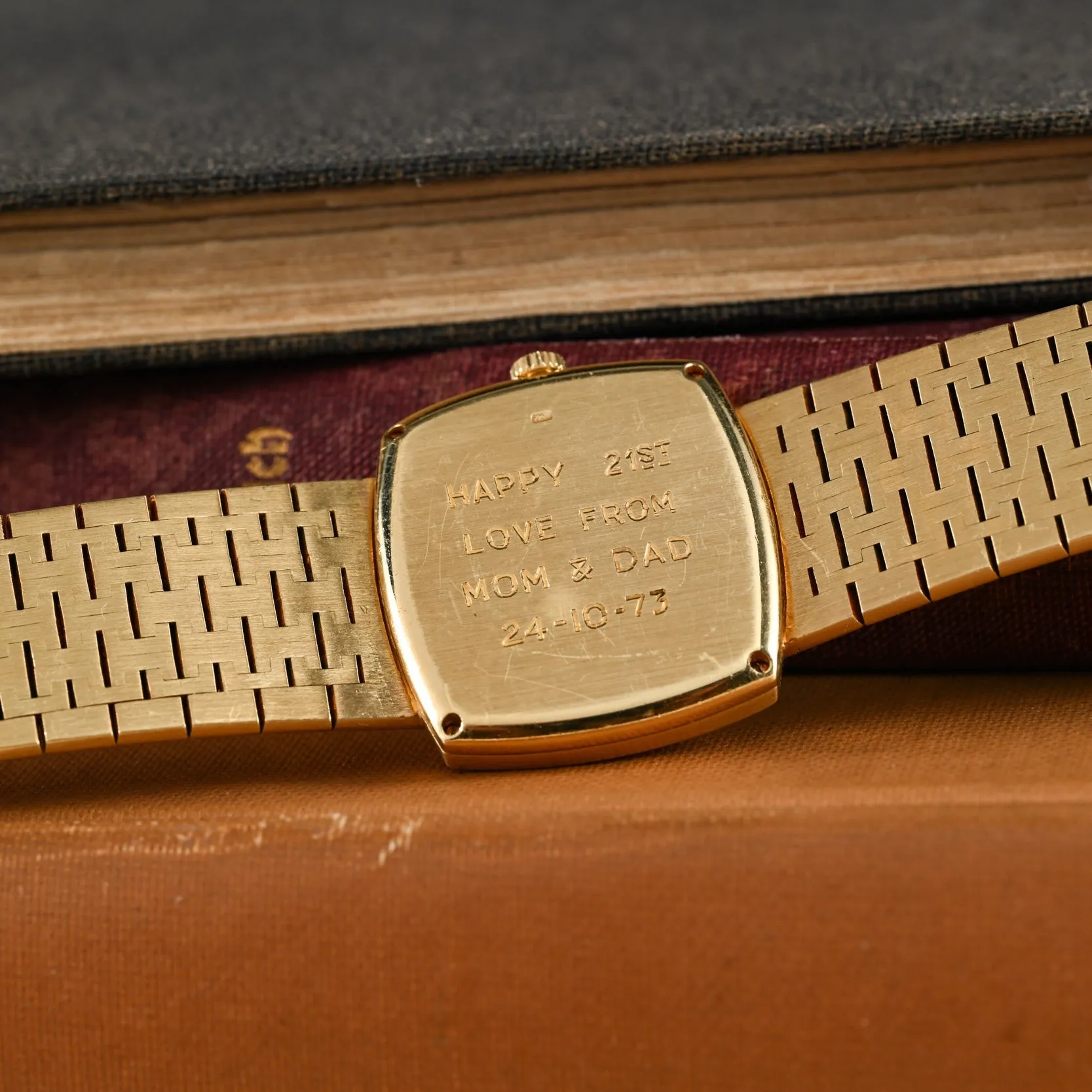 Piaget 'Lapis Lazuli' Yellow Gold Dress Watch