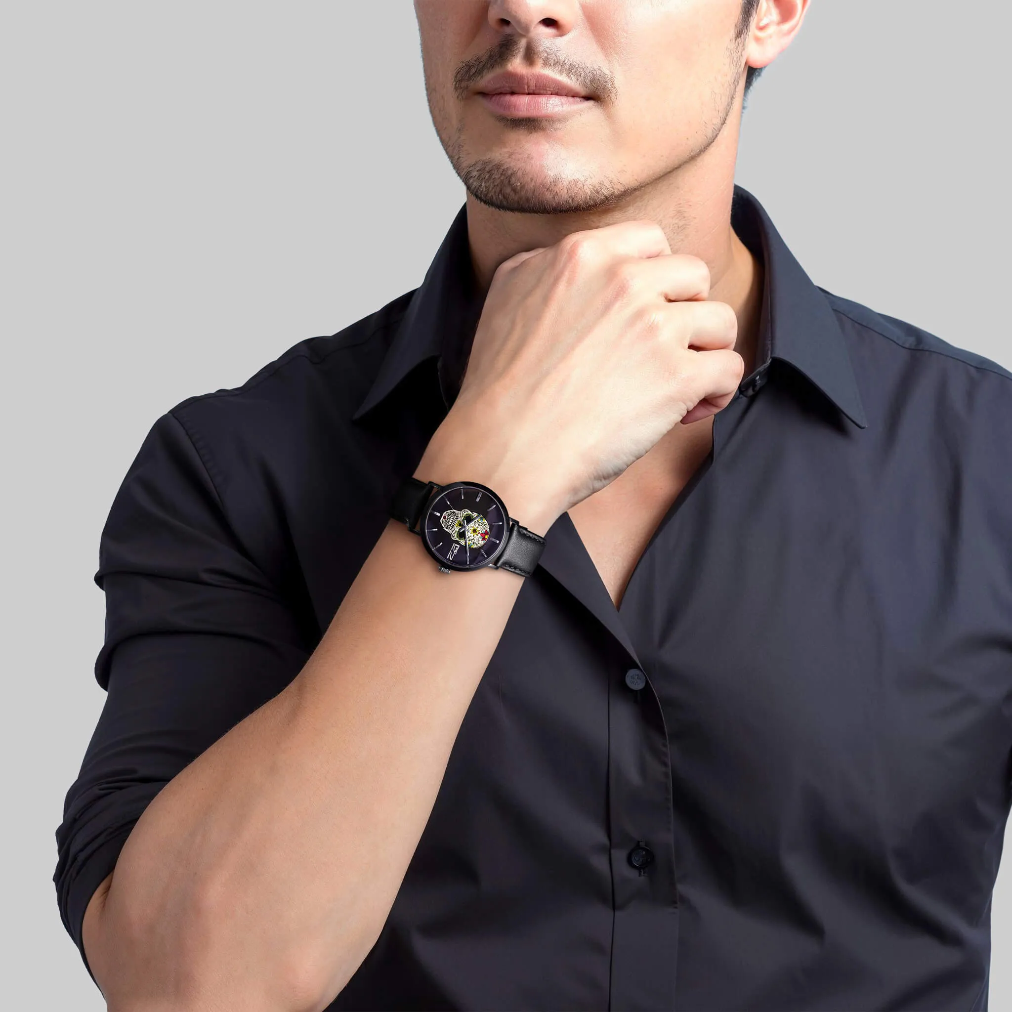 Rebel Skull Men's Black Watch