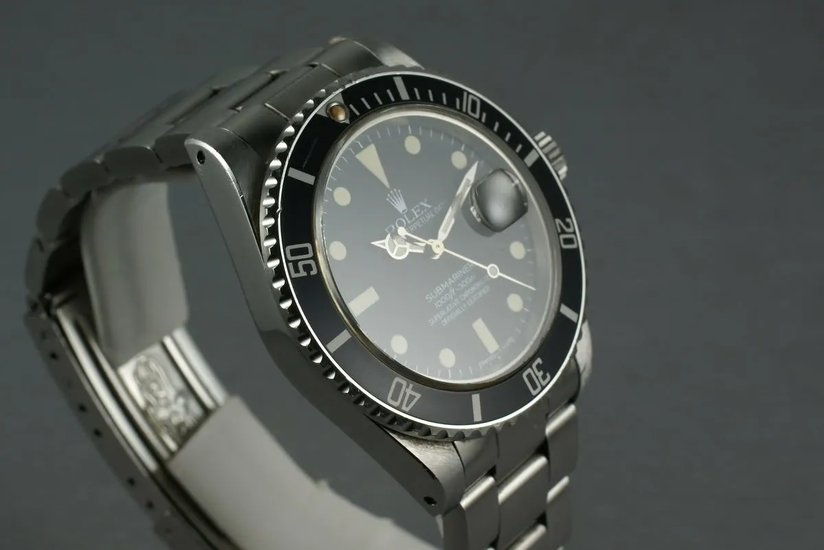 Rolex Submariner 16800 Fantastic Matte dial and Unpolished case