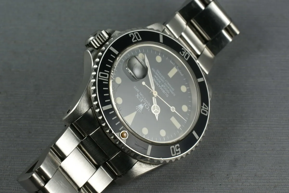 Rolex Submariner 16800 Fantastic Matte dial and Unpolished case