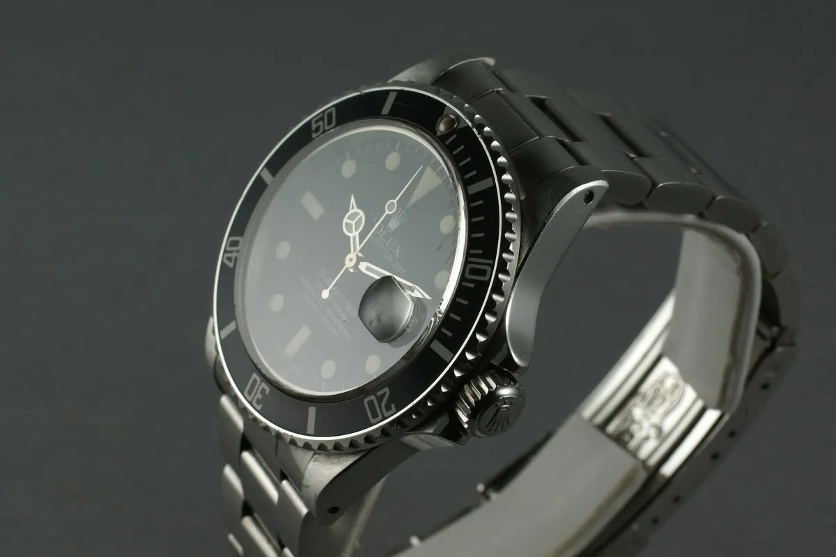 Rolex Submariner 16800 Fantastic Matte dial and Unpolished case