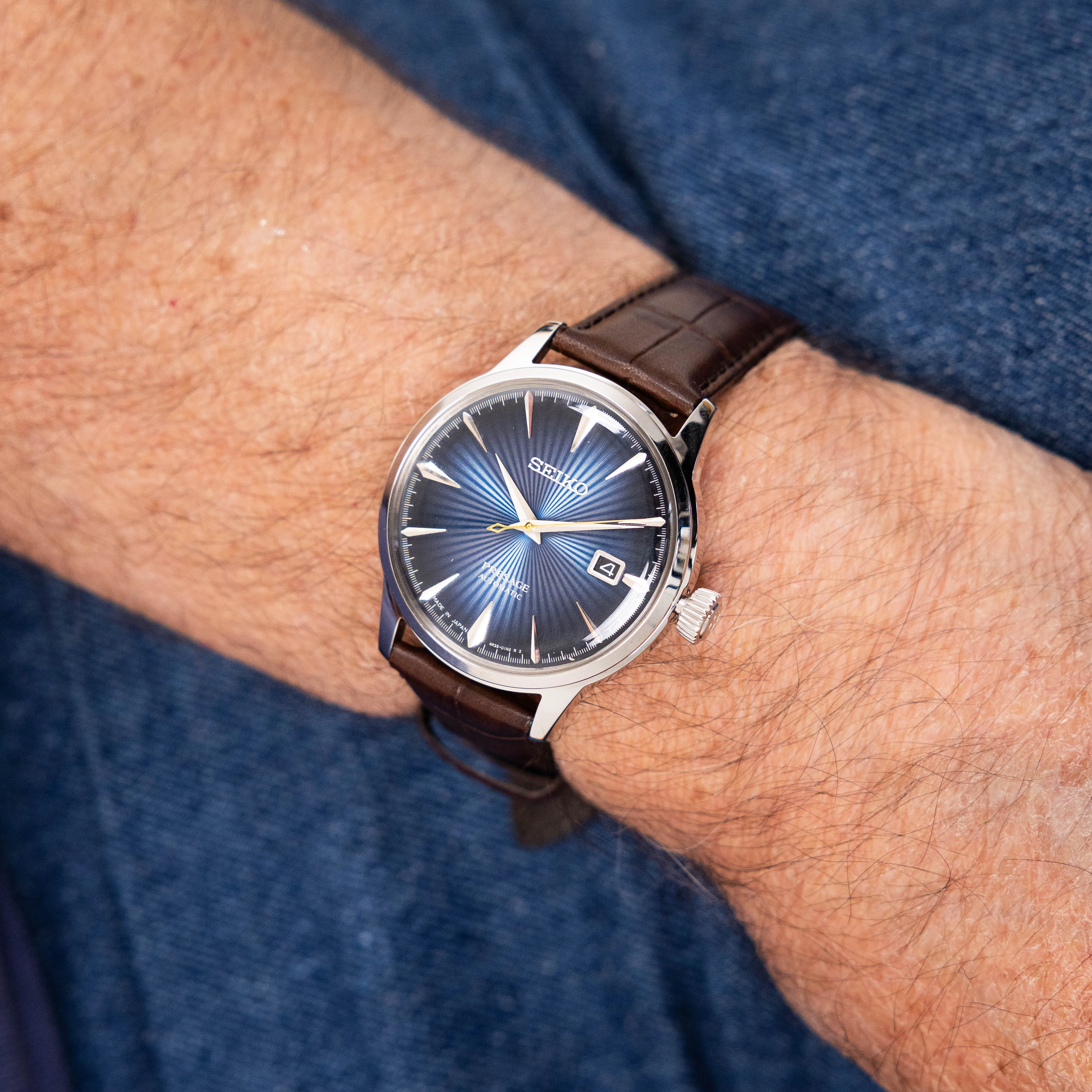Seiko Presage SRPK15J 'Midnight Blue Moon' Cocktail Time