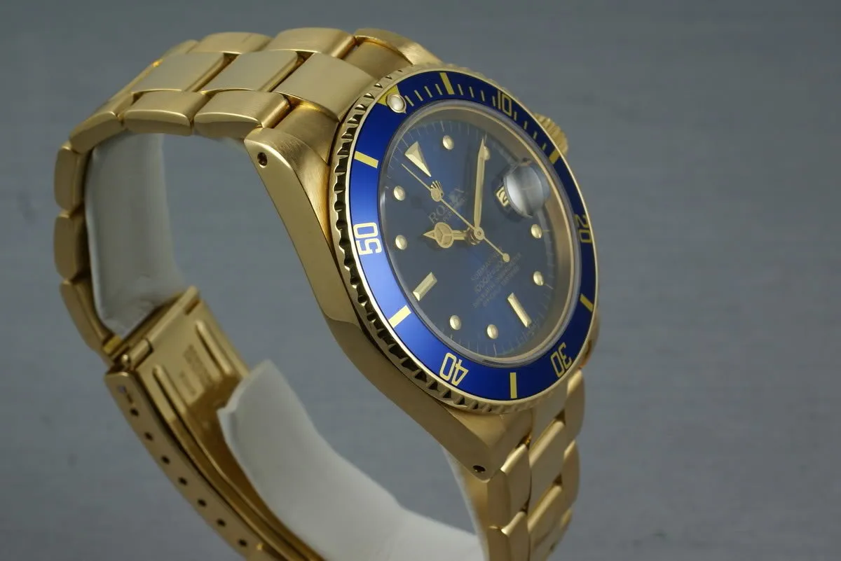 Submariner 18K  16808 Blue Nipple Dial