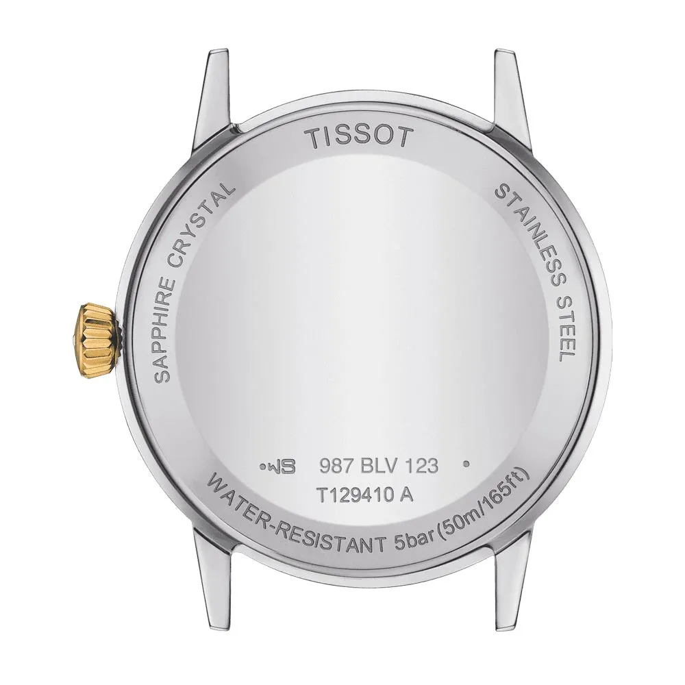 Tissot Classic Dream 42mm Silver Dial Yellow Gold PVD Steel Gents Quartz Watch T1294102203100