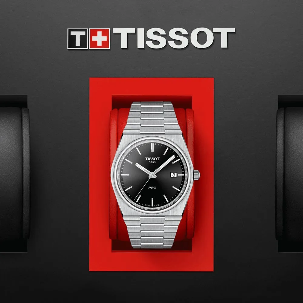 Tissot PRX 40mm Black Dial Quartz Gents Watch T1374101105100