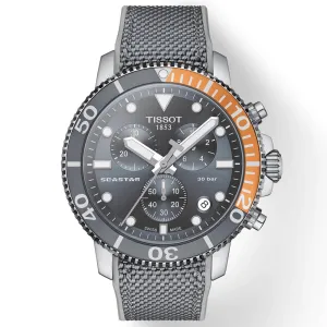 Tissot Seastar 1000 Chronograph 45.5mm Black Dial Gents Quartz Watch T1204171708101