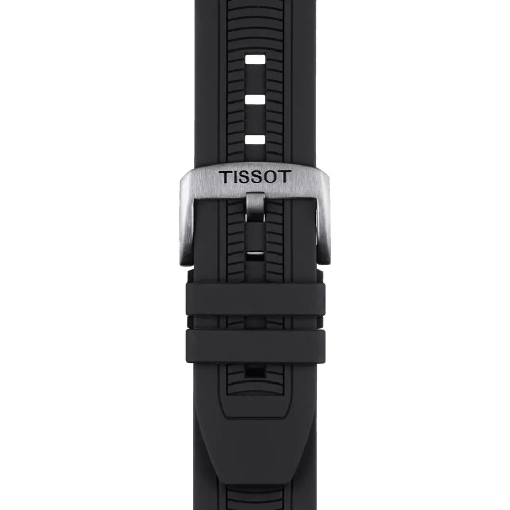 Tissot T-Race Chronograph 43mm Anthracite Dial Black PVD Steel Quartz Gents Watch T1154172706100