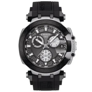 Tissot T-Race Chronograph 43mm Anthracite Dial Black PVD Steel Quartz Gents Watch T1154172706100