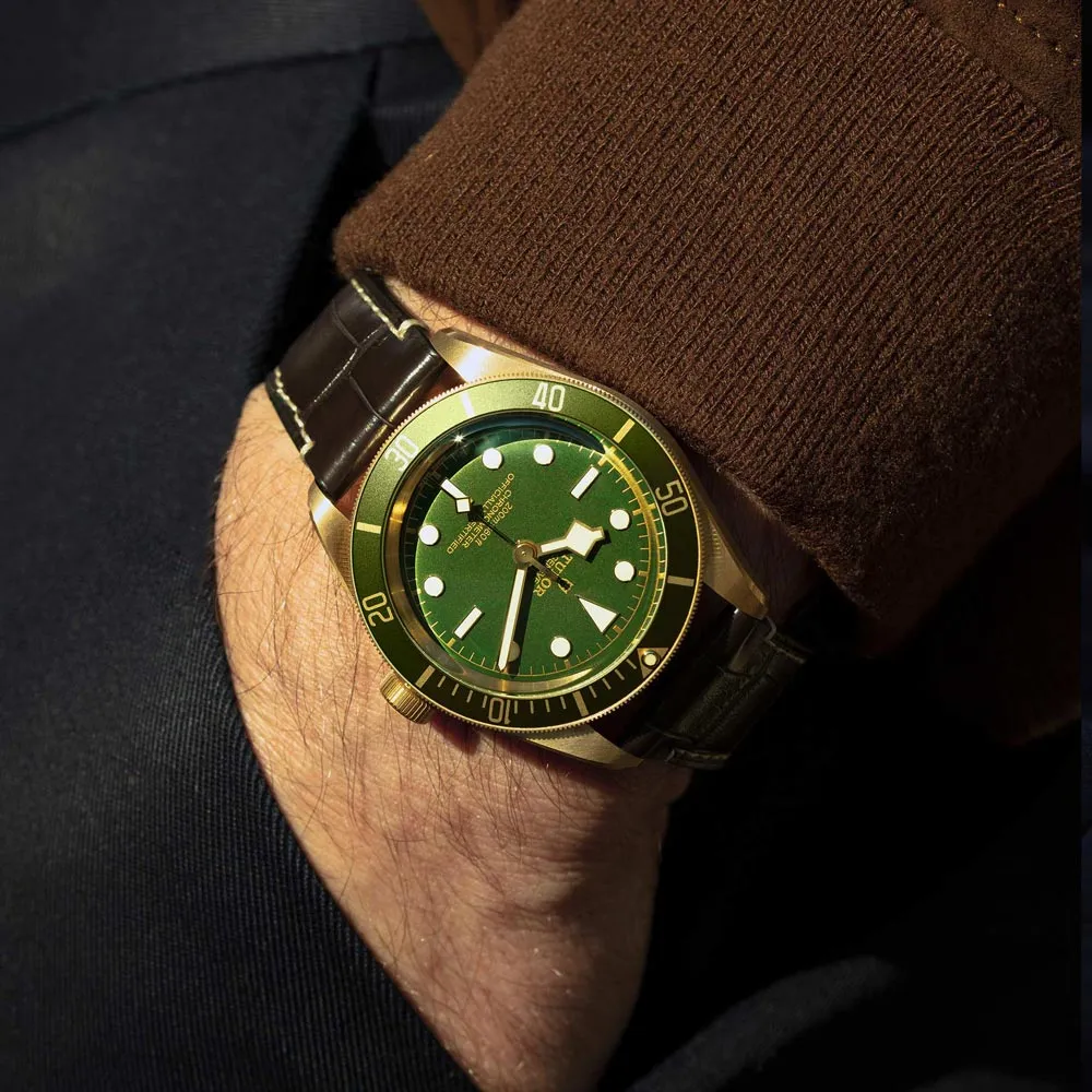 TUDOR Black Bay 58 18ct Gold 39mm Green Dial Watch M79018V-0001
