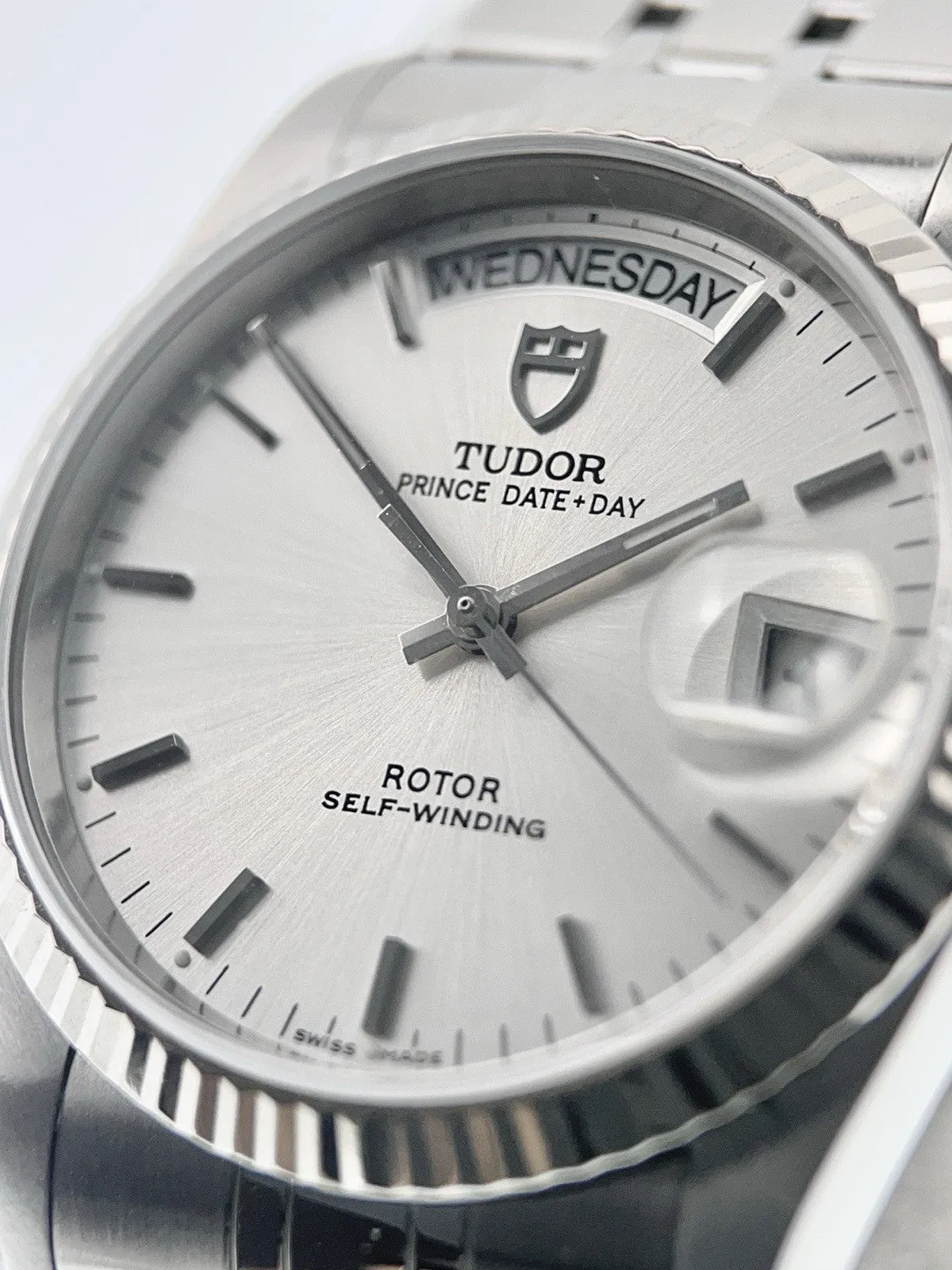 Tudor Prince Date Stainless Steel Silver Dial 36mm Automatic Mens Watch  76214