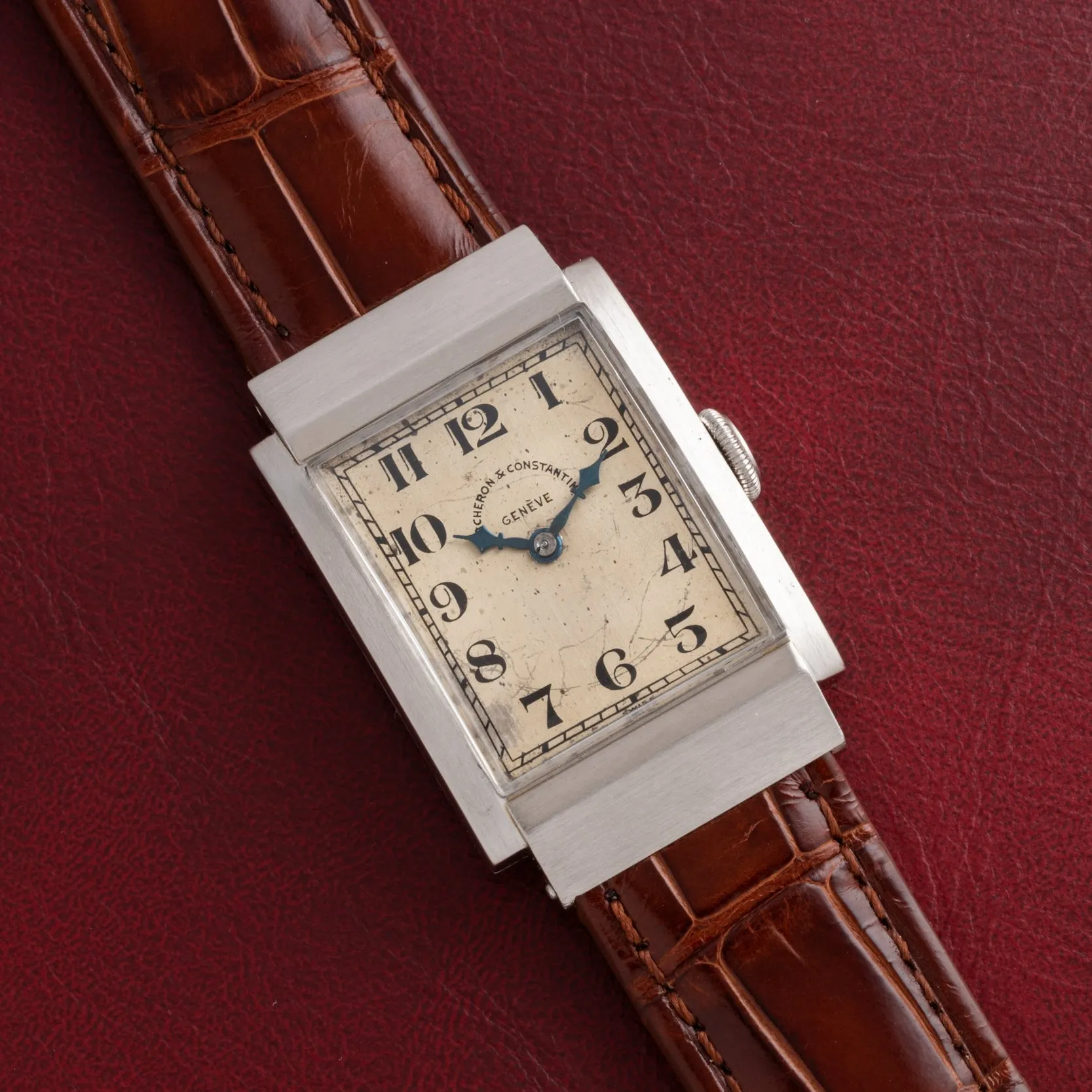 Vacheron Constantin Rectangular Steel Dress Watch