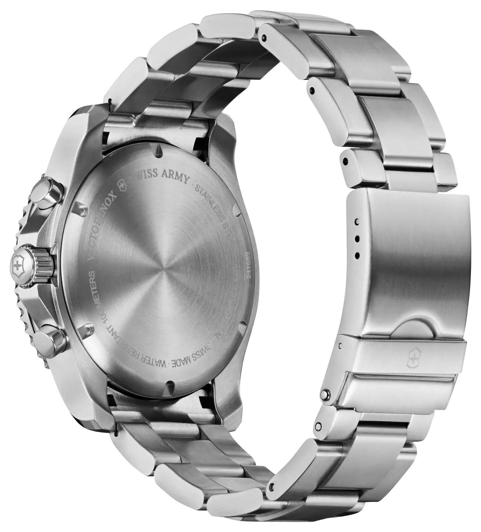 Victorinox Swiss Army Maverick Chronograph Stainless Steel Blue Dial Date Quartz Mens Watch 241689