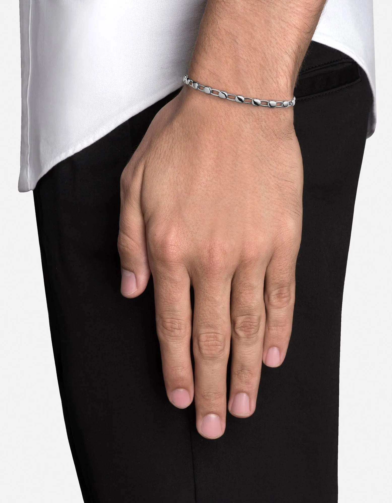 Ward Chain Bracelet, Sterling Silver