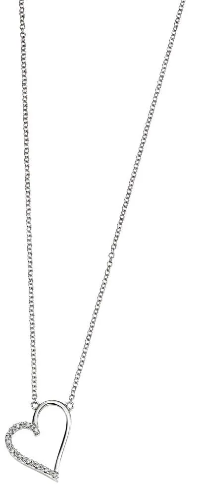 White Gold Diamond Set Heart