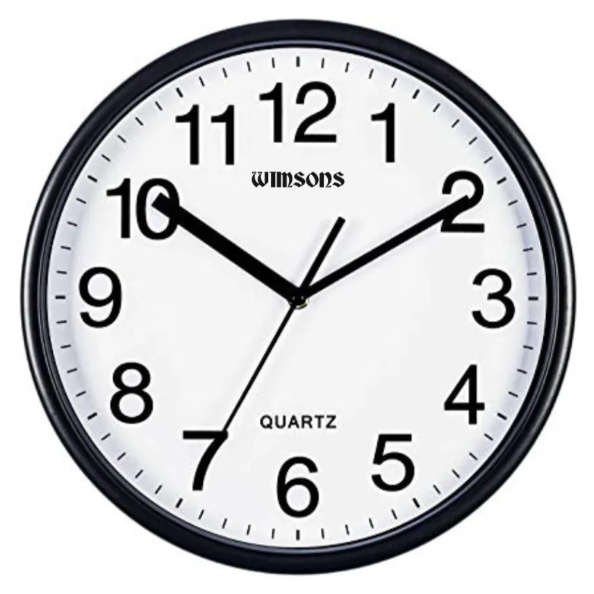 WIMSONS 303 WALL CLOCK (BLACK)