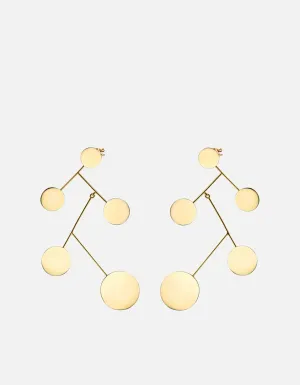 Xander Earrings, Gold Vermeil